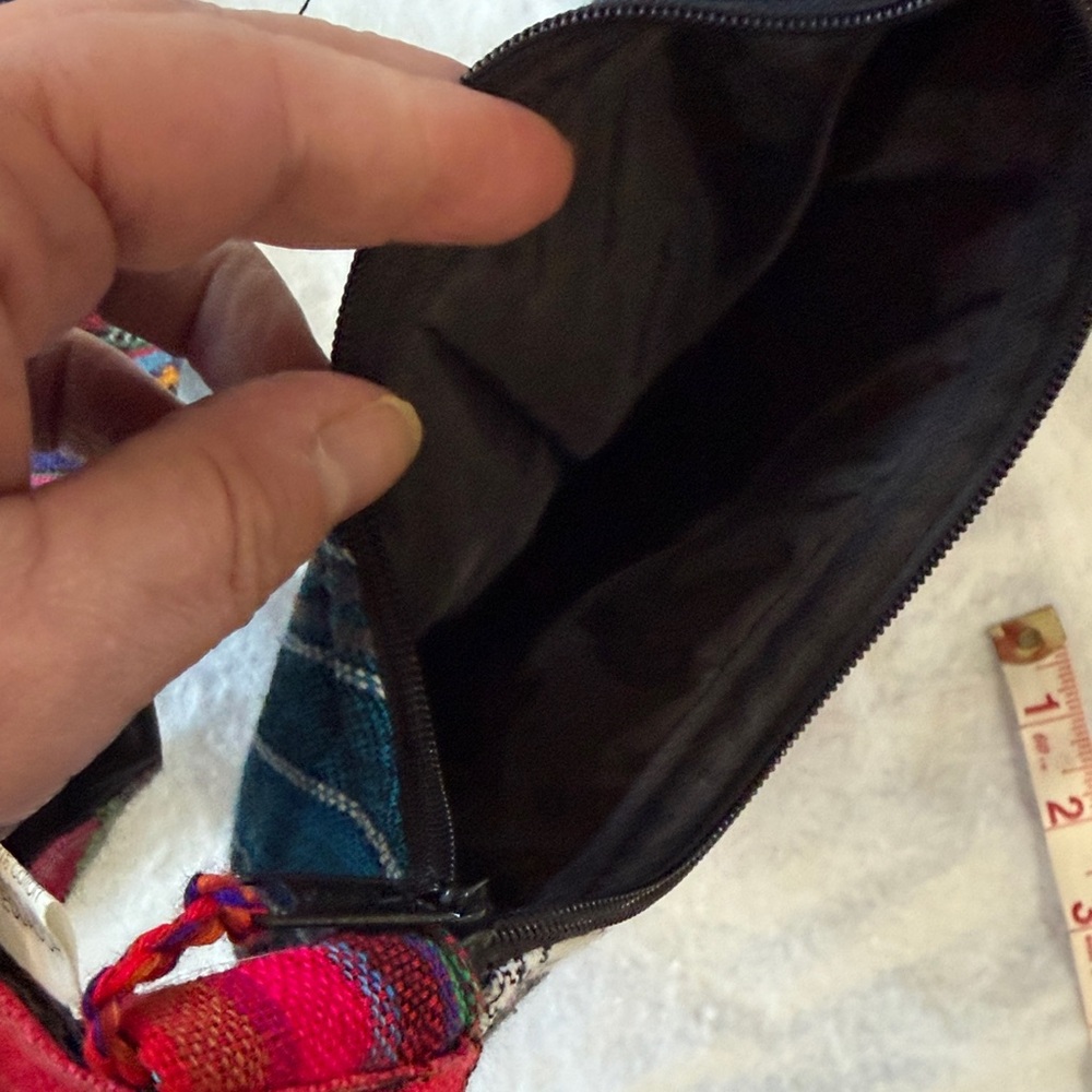 Handcrafted Multi-Color Patchwork Crossbody Bag - Picture 8 of 8